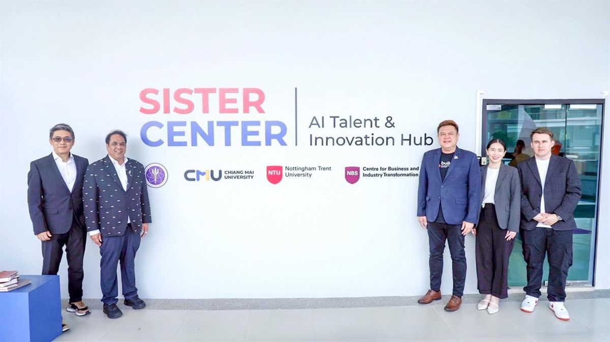 CBIT, NTU and CMU STeP colleagues at the opening of the Sister Center: AI Talent and Innovation Hub, Chiang Mai